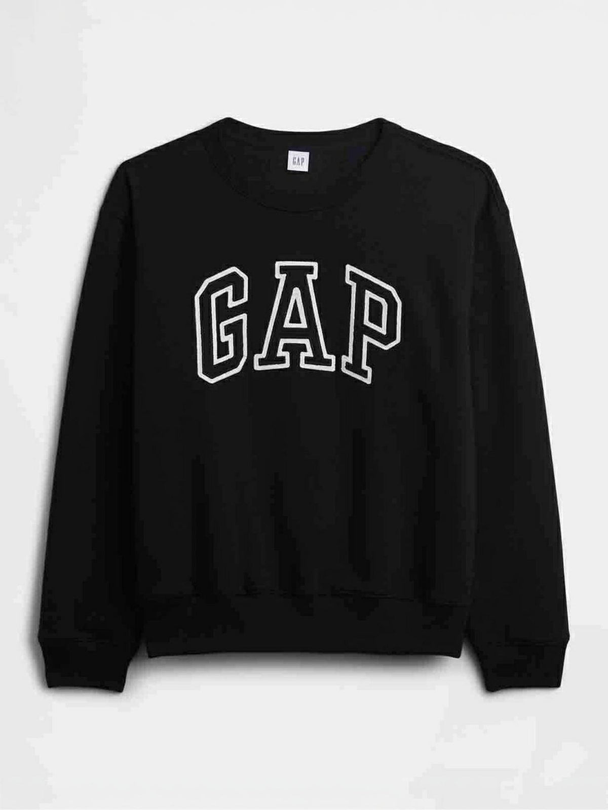 Black Women's Logo Crew Neck Full Sleeve Sweatshirt | HD56 - view 3