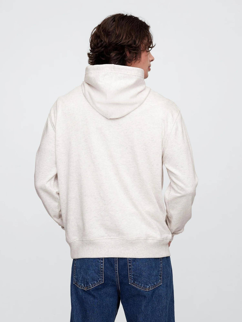 Men Grey Knitted Embroidered Regular Fit Hoodie | HD56 - view 2