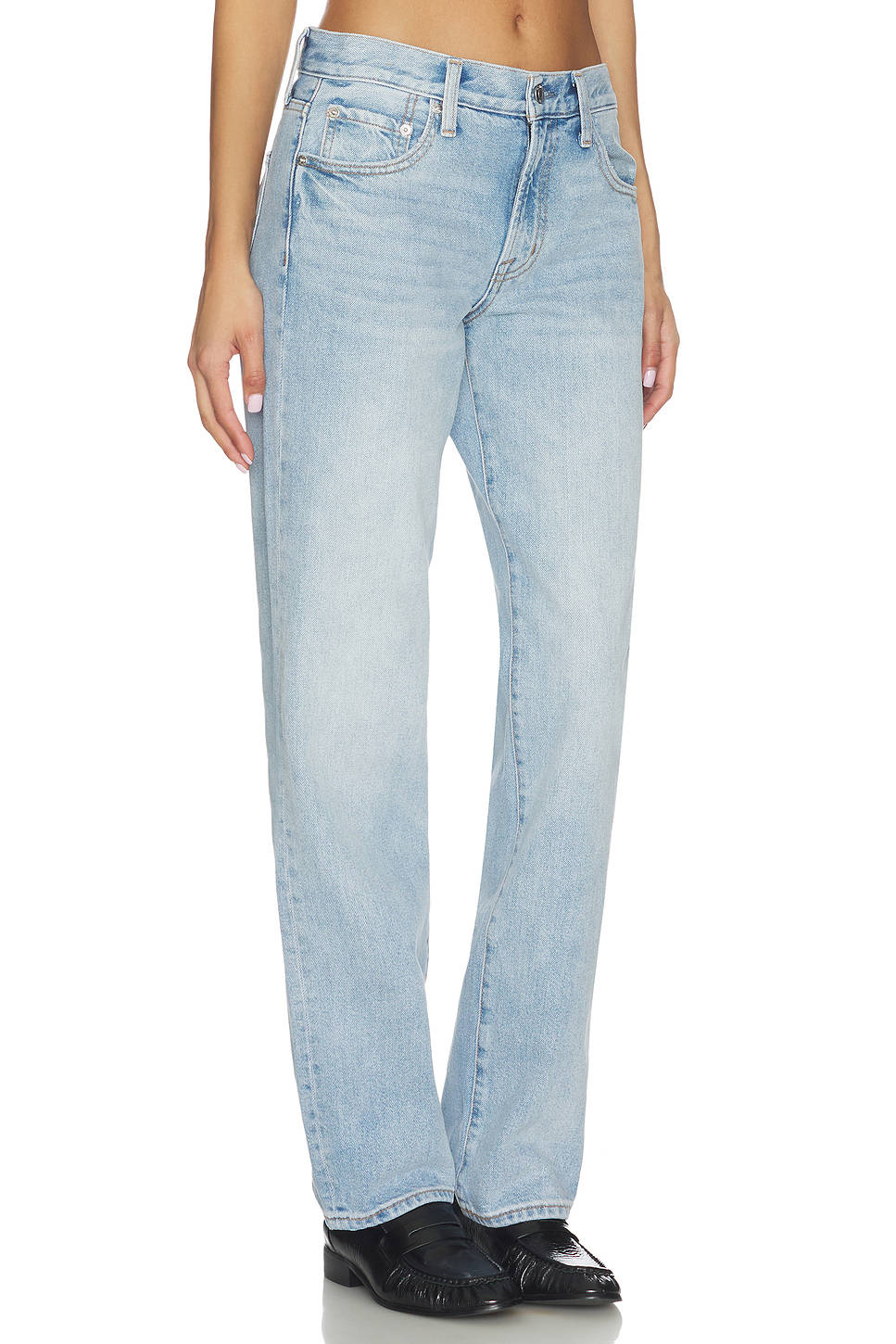 Issa Mid Rise Relaxed Straight Jeans | RF89 - view 2
