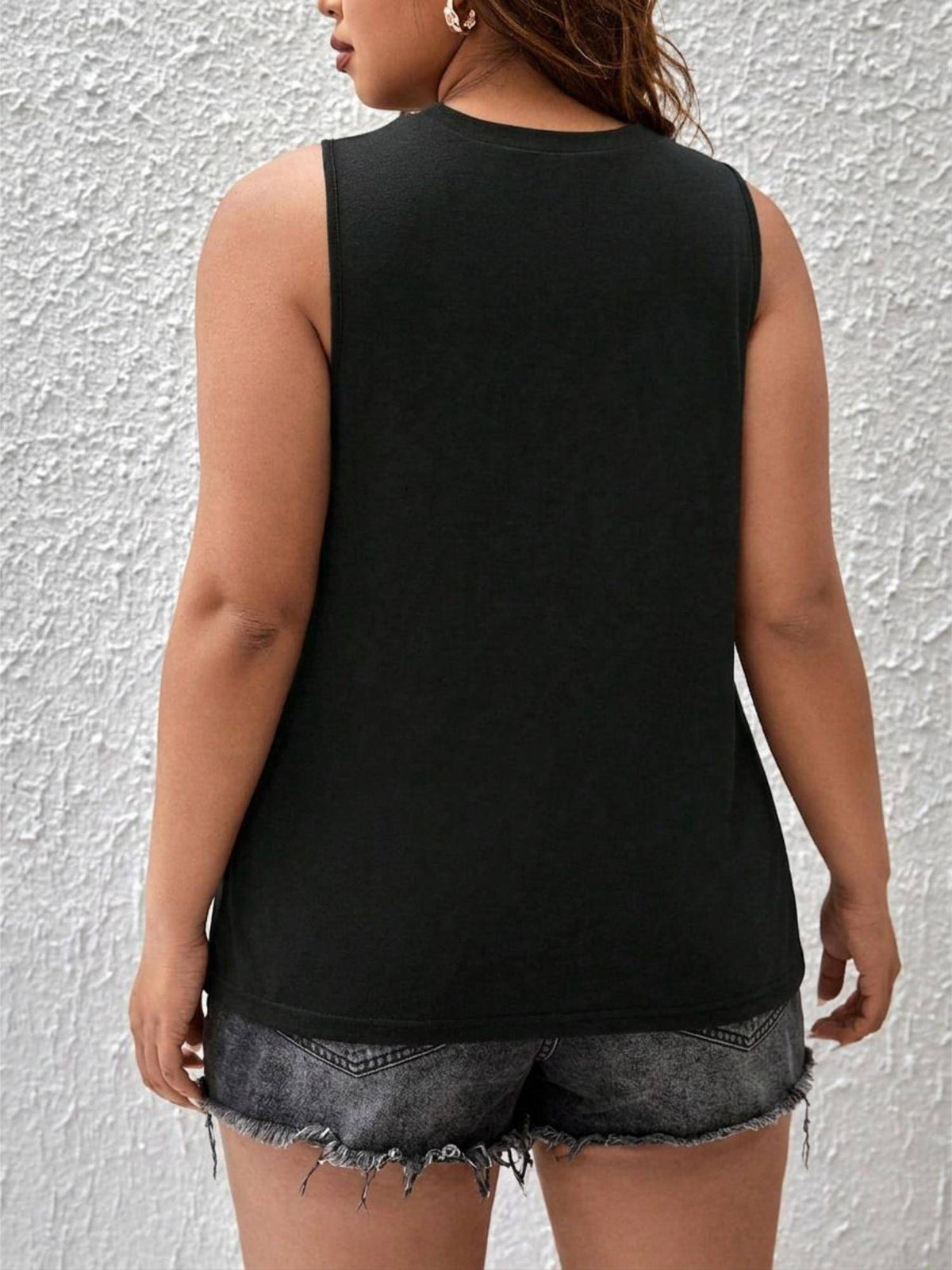 Women Black Tank Top | TT98 - view 2