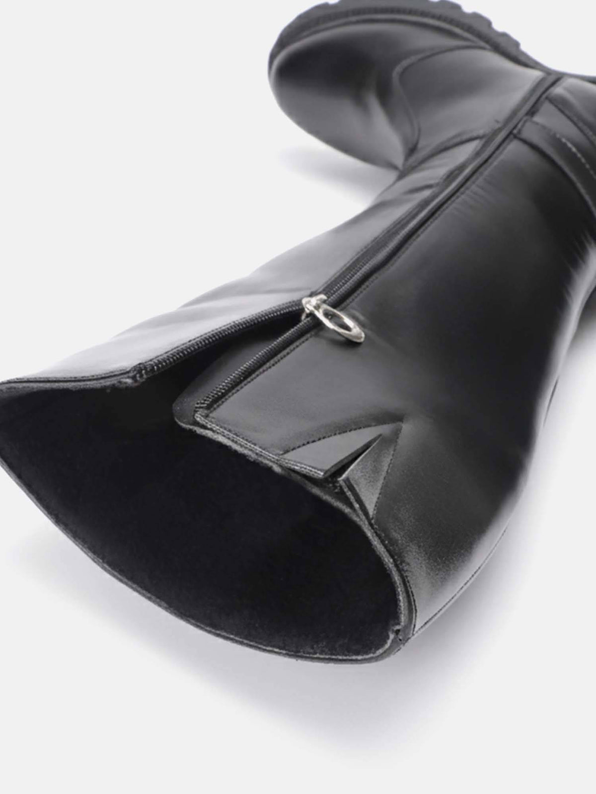 Clyde - Zip Up Black Casual Boots | BT61 - view 6