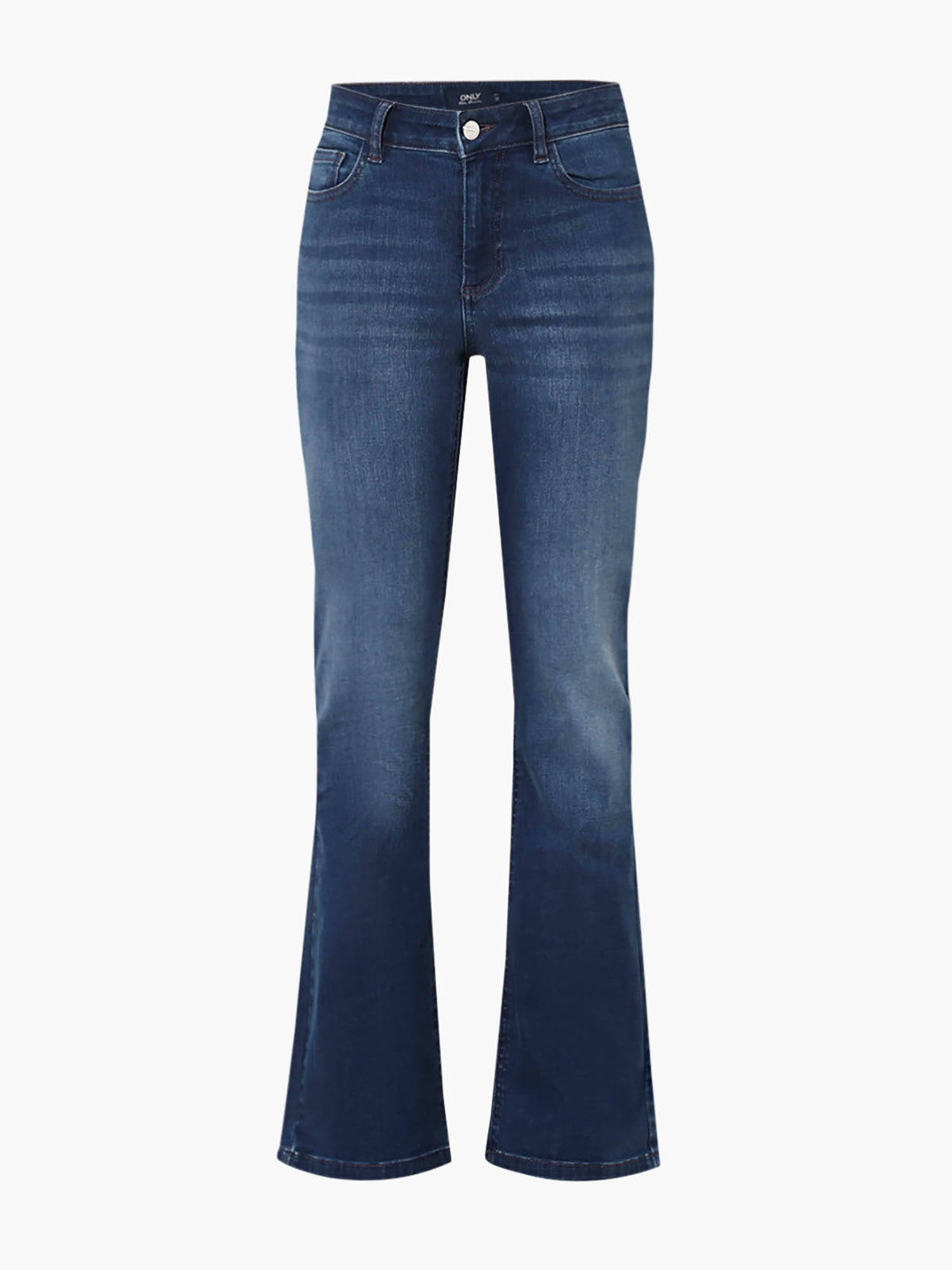 Womens Solid Bootcut Mid-Rise Blue Jeans | BT10 - view 6