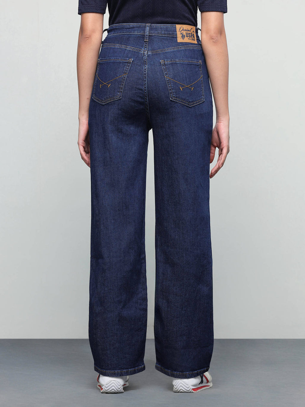 Women Blue Solid/Plain Cotton Jeans | ST23 - view 5