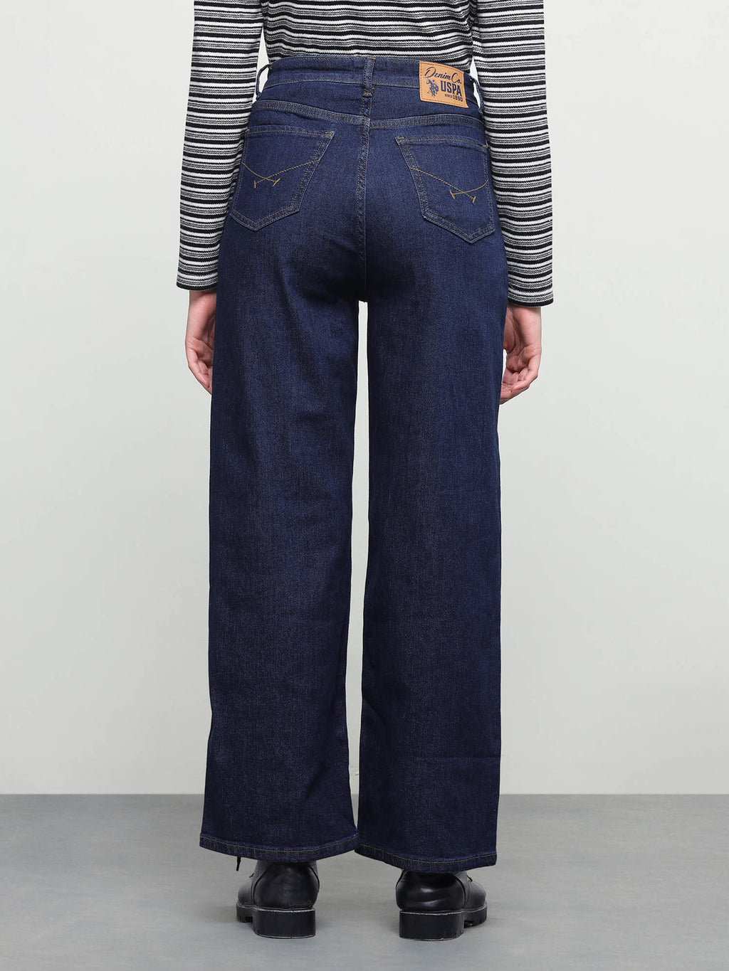 Women Blue Solid/Plain Cotton Jeans | RF89 - view 5