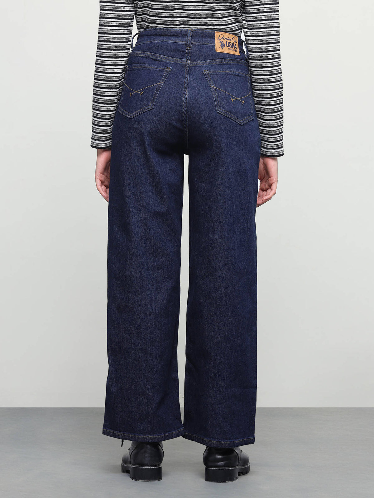 Women Blue Solid/Plain Cotton Jeans | RF89 - view 5