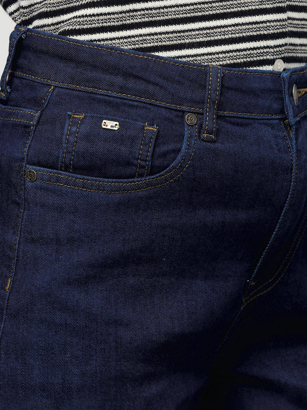 Women Blue Solid/Plain Cotton Jeans | RF89 - view 7