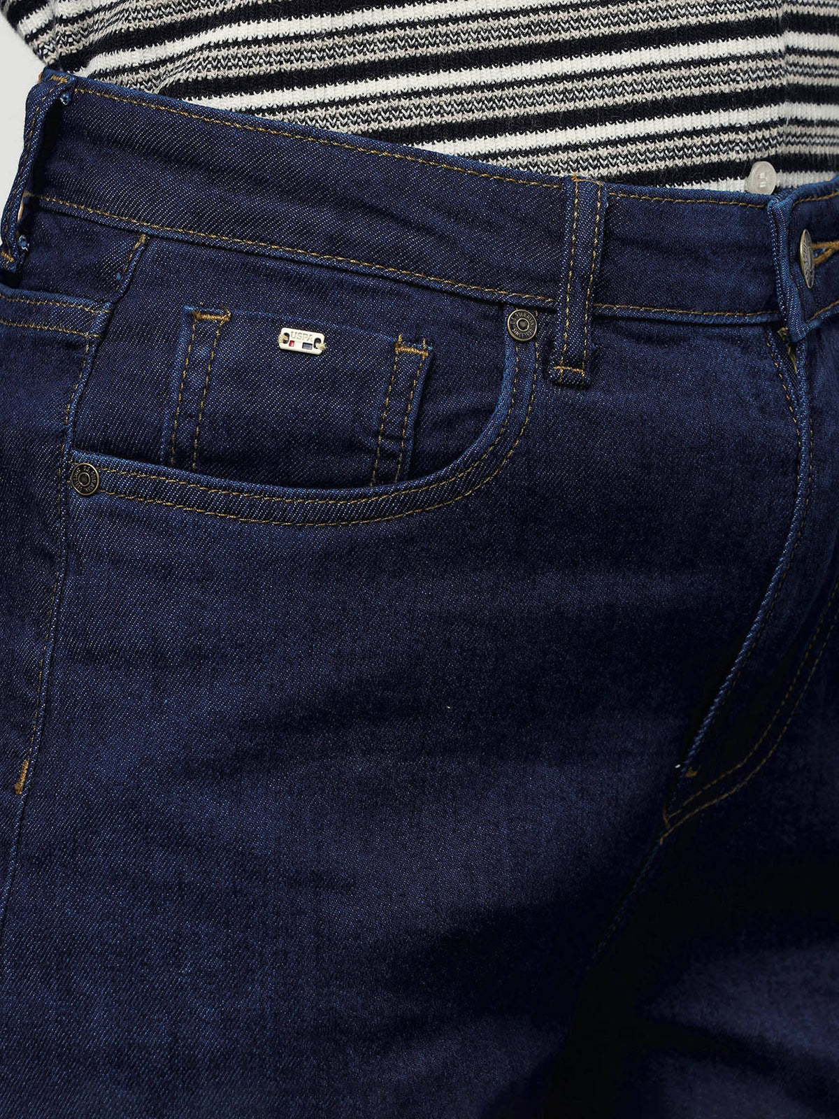 Women Blue Solid/Plain Cotton Jeans | RF89 - view 7