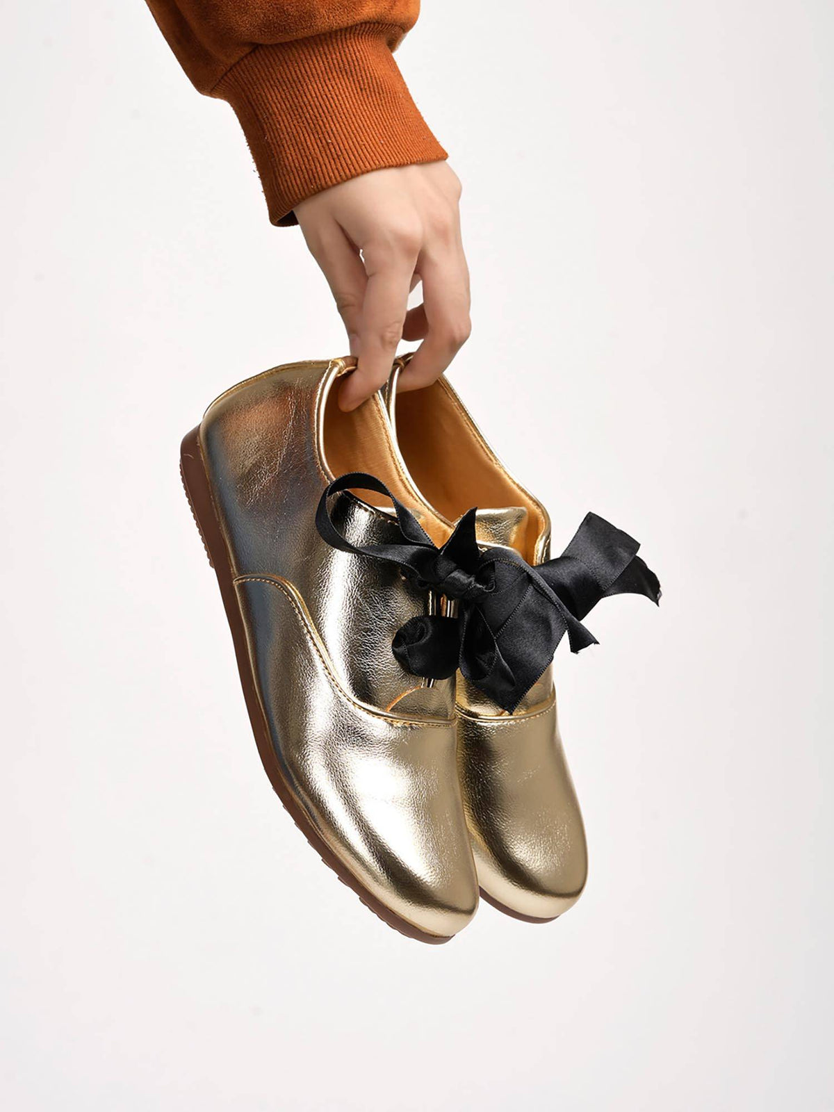 Smart Casual Golden Shoes for Women & Girls | SN09 - view 3