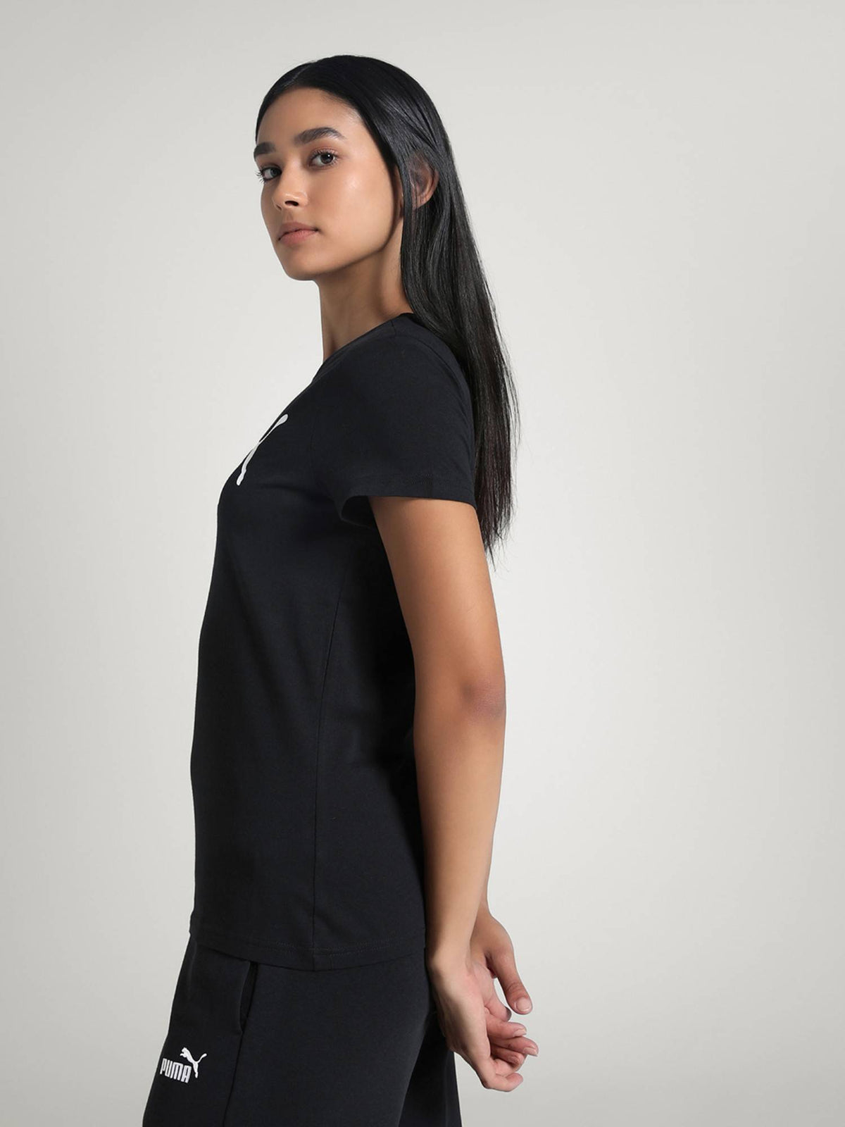 Black No. 1 Logo Women's T-shirt | TS56 - view 2