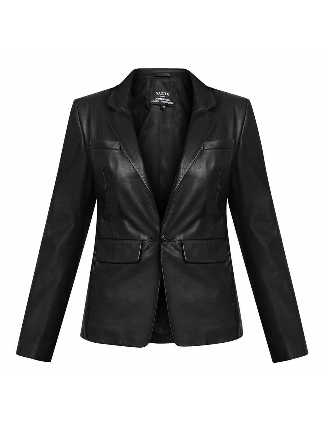 Black Solid Blazer Jacket | JC78 - view 6