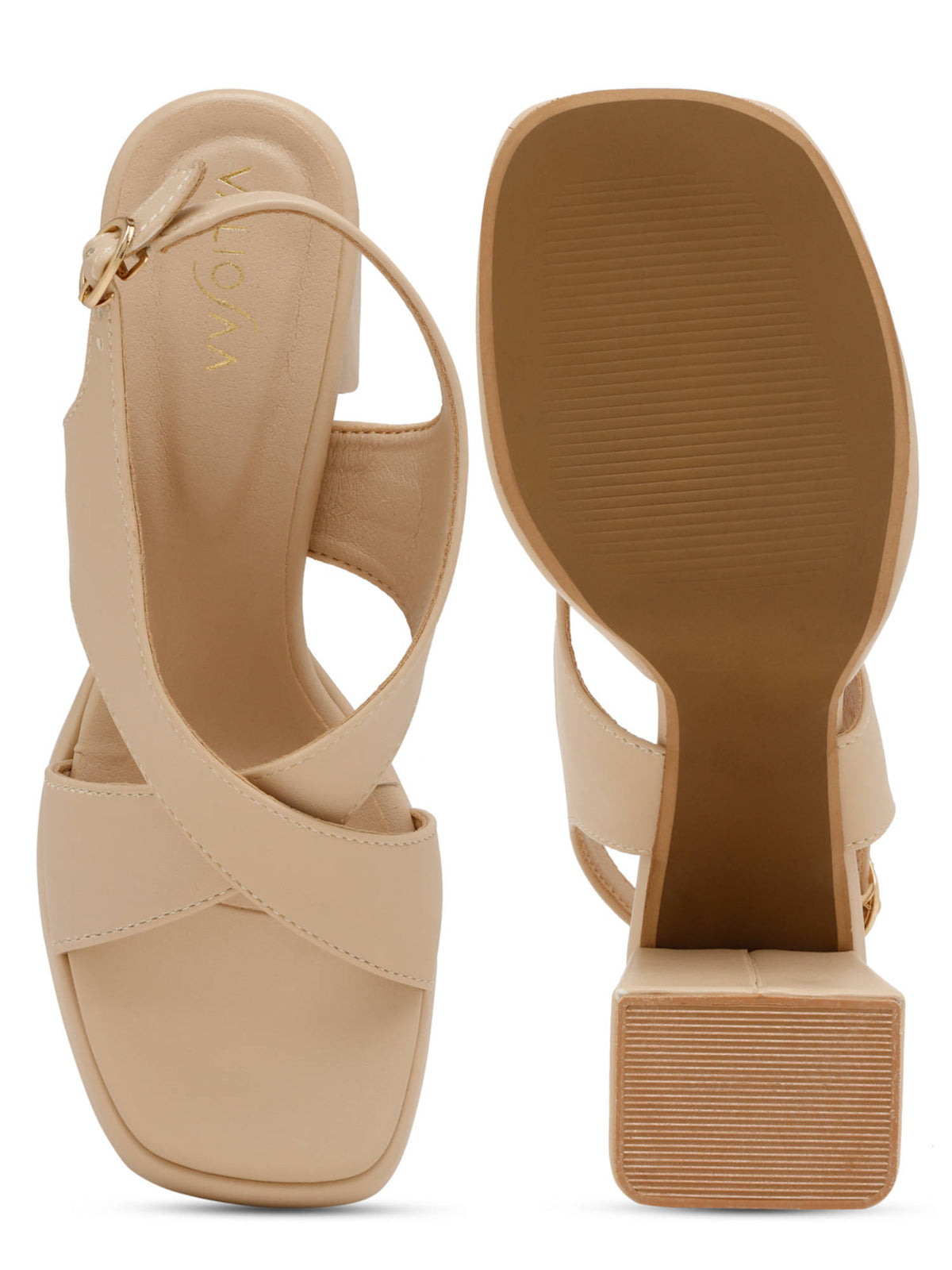 Women Cream Heels | H78 - view 5