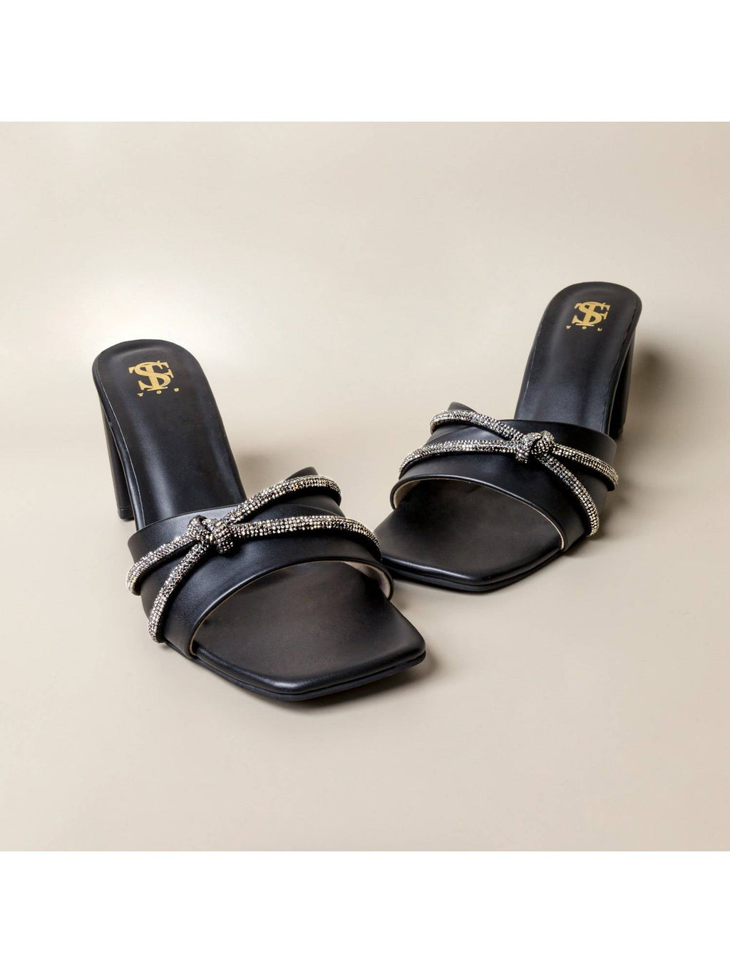 Stfy-solid-black Lacey Heels | H78 - view 2