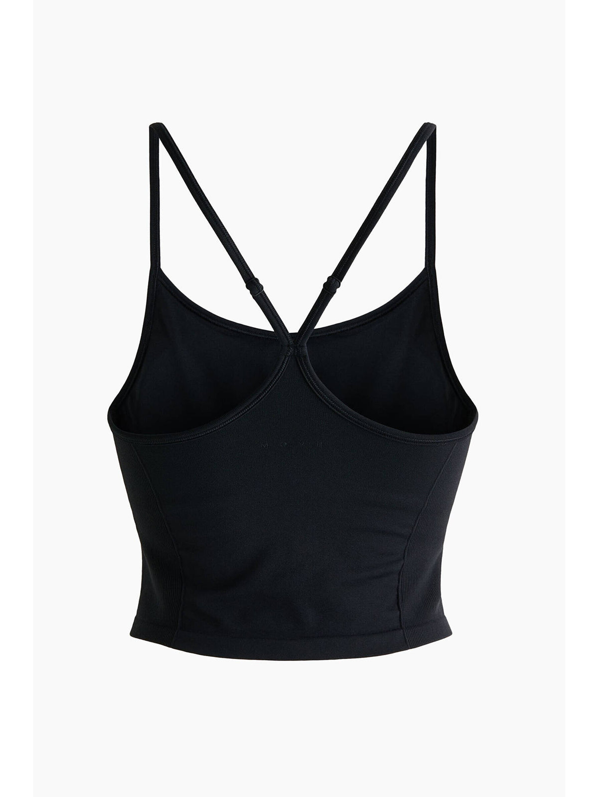 Women Black Seamless Sports Tank top with DryMove | TT89 - view 2