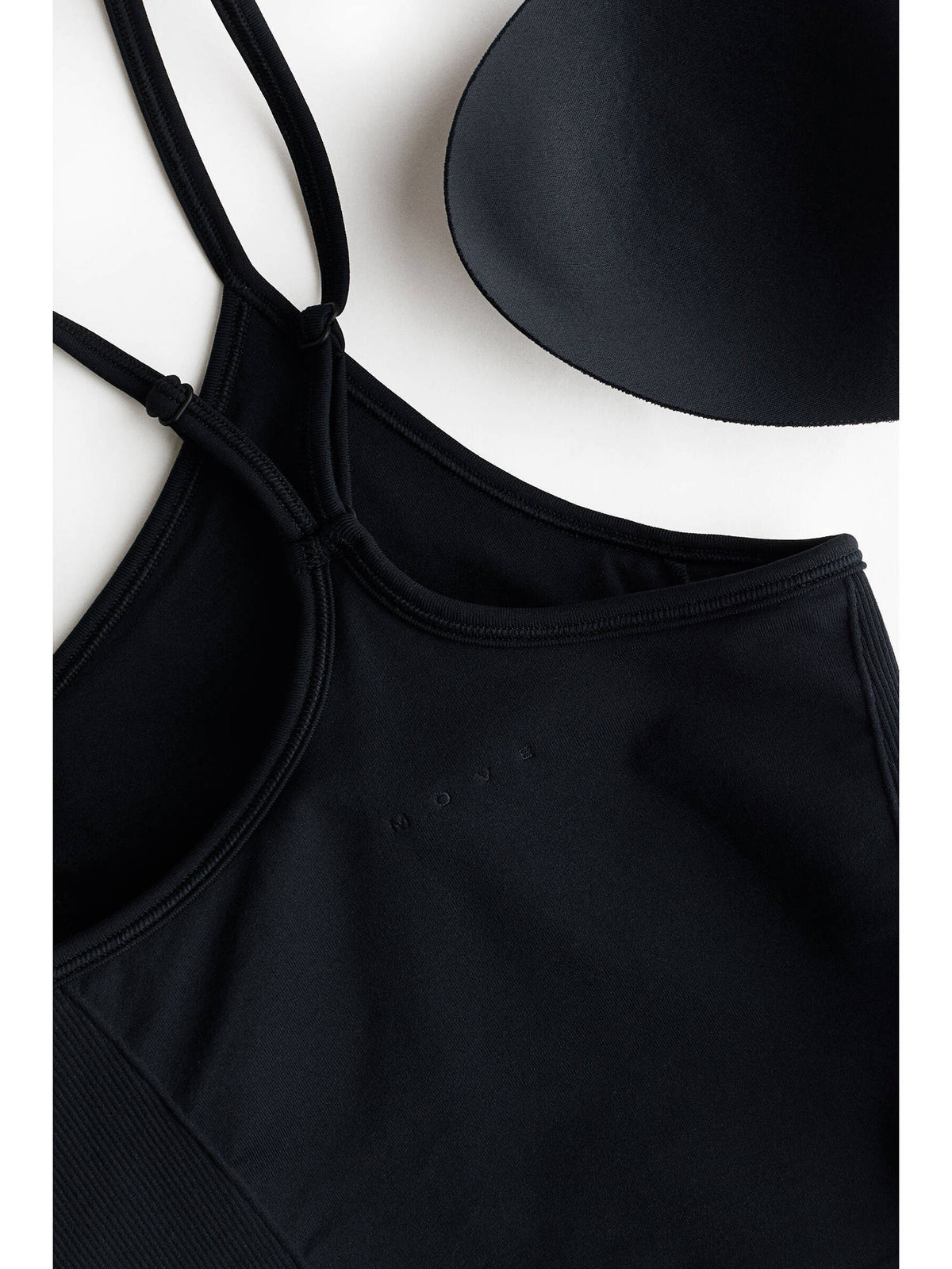 Women Black Seamless Sports Tank top with DryMove | TT89 - view 3