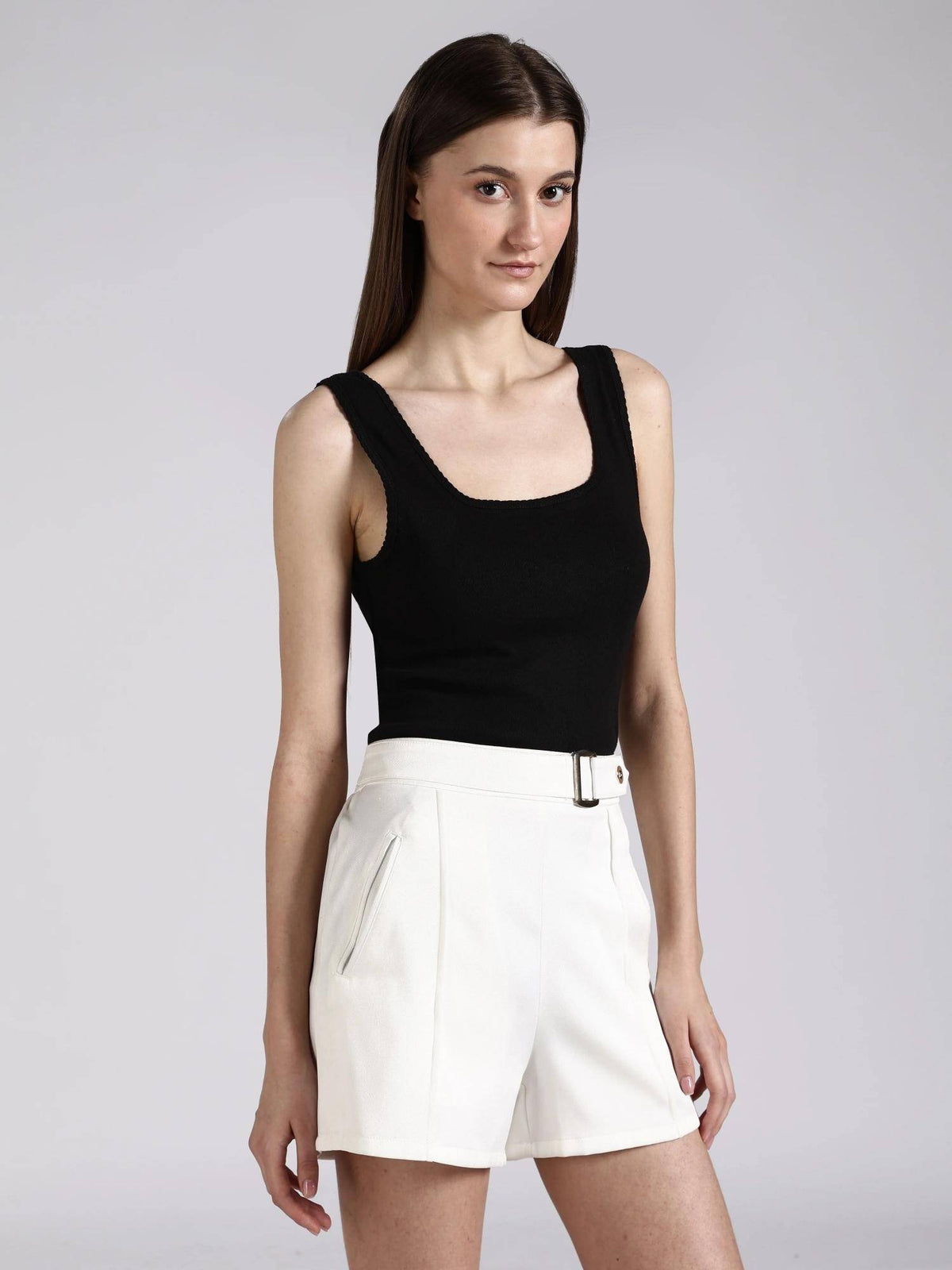 Slim Fit Cotton Square Neck Tank Top | TT98 - view 6