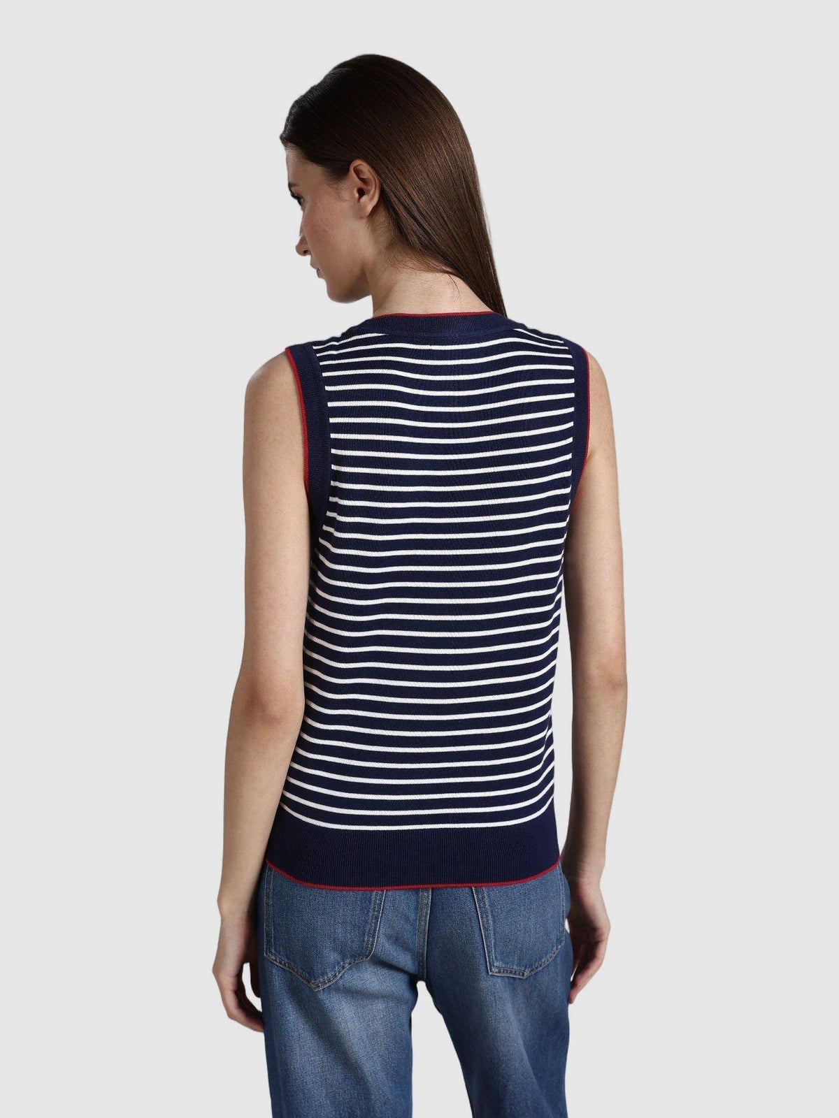 Regular Fit Cotton Crew Neck Vest Top | TT98 - view 2