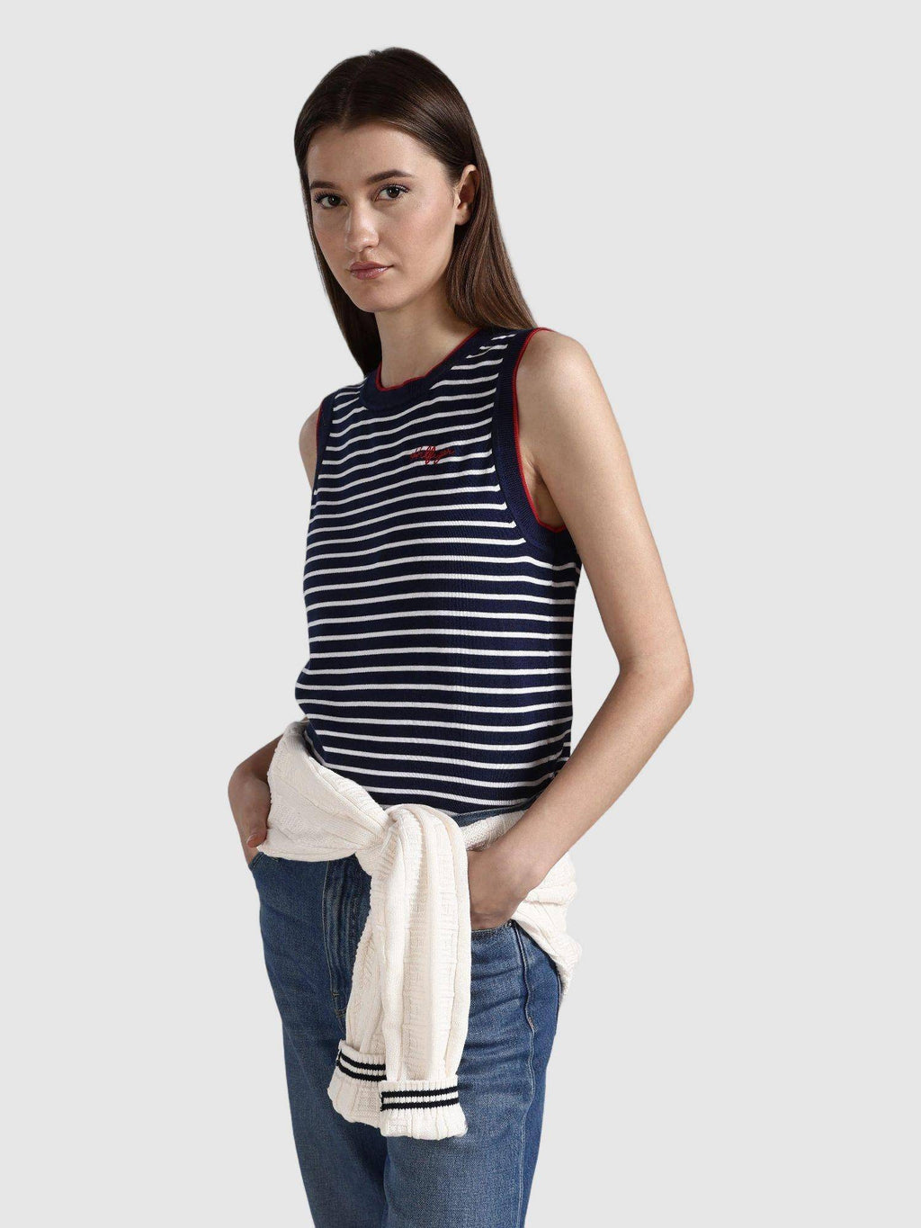 Regular Fit Cotton Crew Neck Vest Top | TT98 - view 5