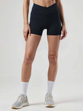Black Hourglass Booty Shorts - view 1