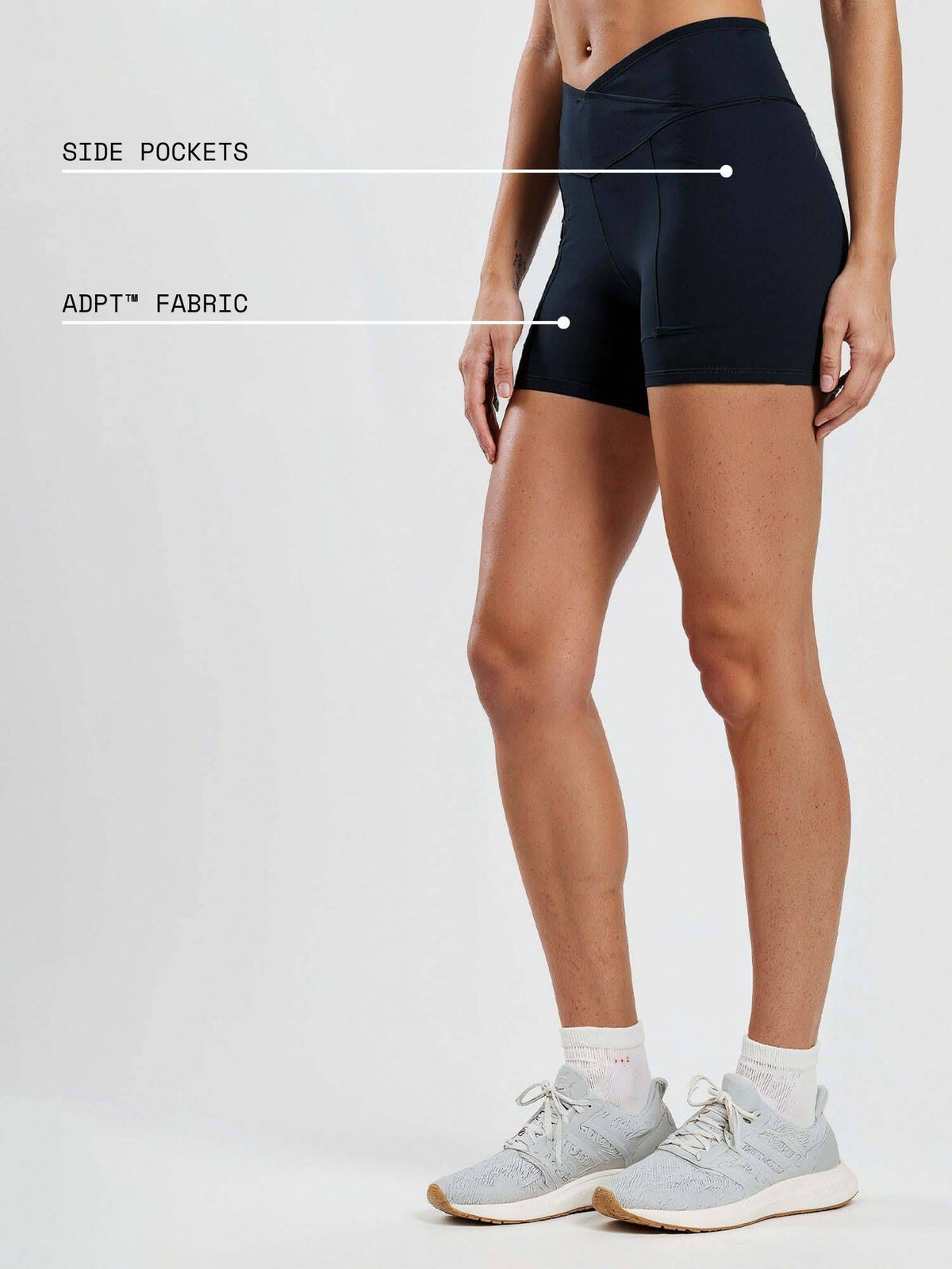 Black Hourglass Booty Shorts - view 2