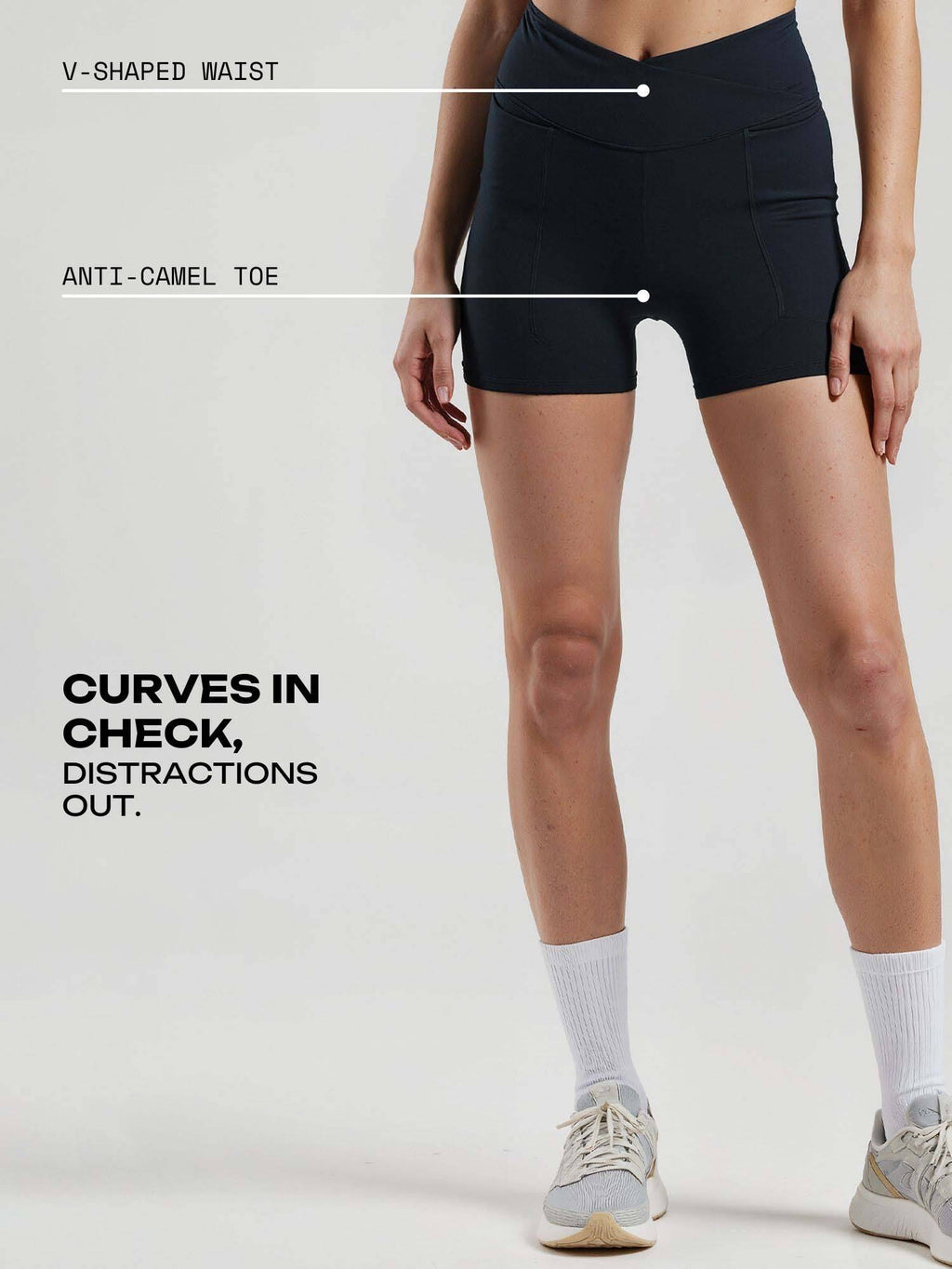 Black Hourglass Booty Shorts - view 3