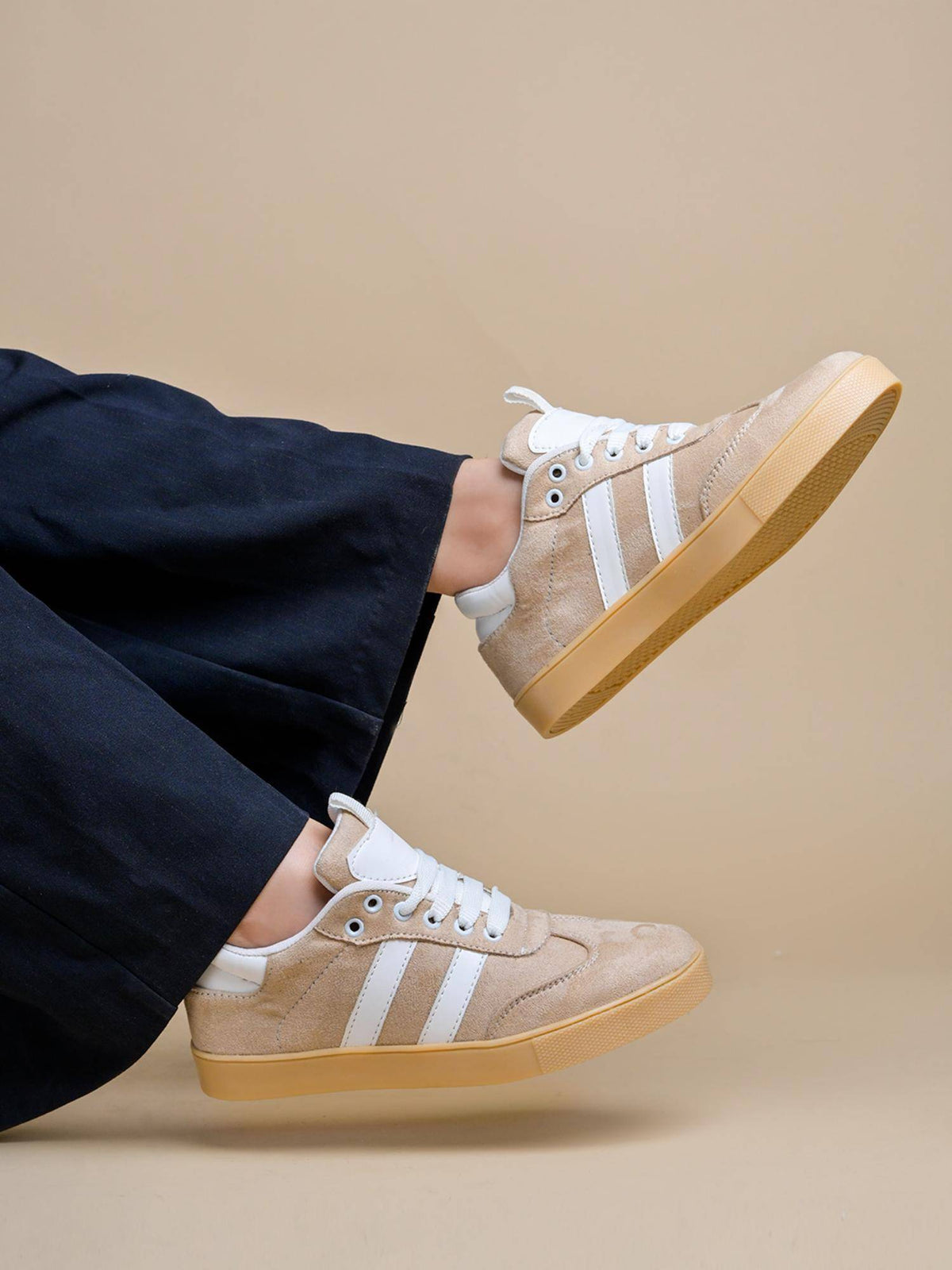 Beige Smart Sneakers for Women | SN09 - view 4