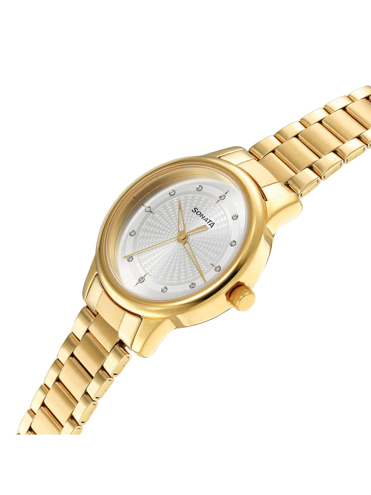 Classic Gold 8178YM01 White Dial Analog watch for Women | W92 - view 3