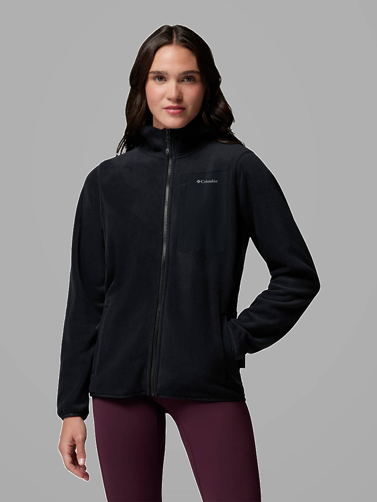 Women Black MTR Pacific Arch 200 Hiking Trekking Fleece Jacket | JK12 - view 1