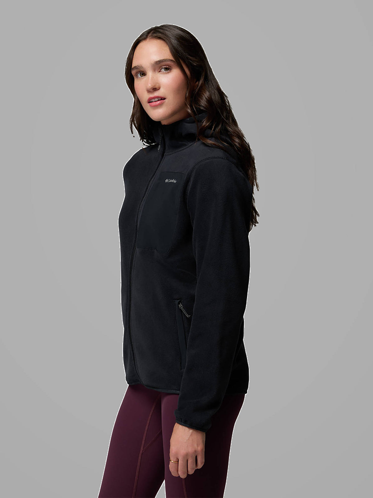 Women Black MTR Pacific Arch 200 Hiking Trekking Fleece Jacket | JK12 - view 4