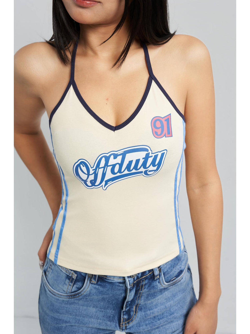 Era Tie Up Halter Top - Butter Yellow | HT67 - view 1