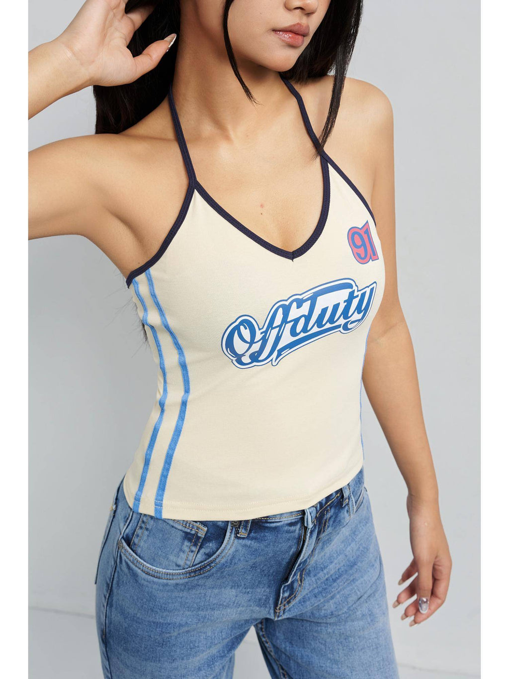 Era Tie Up Halter Top - Butter Yellow | HT67 - view 3
