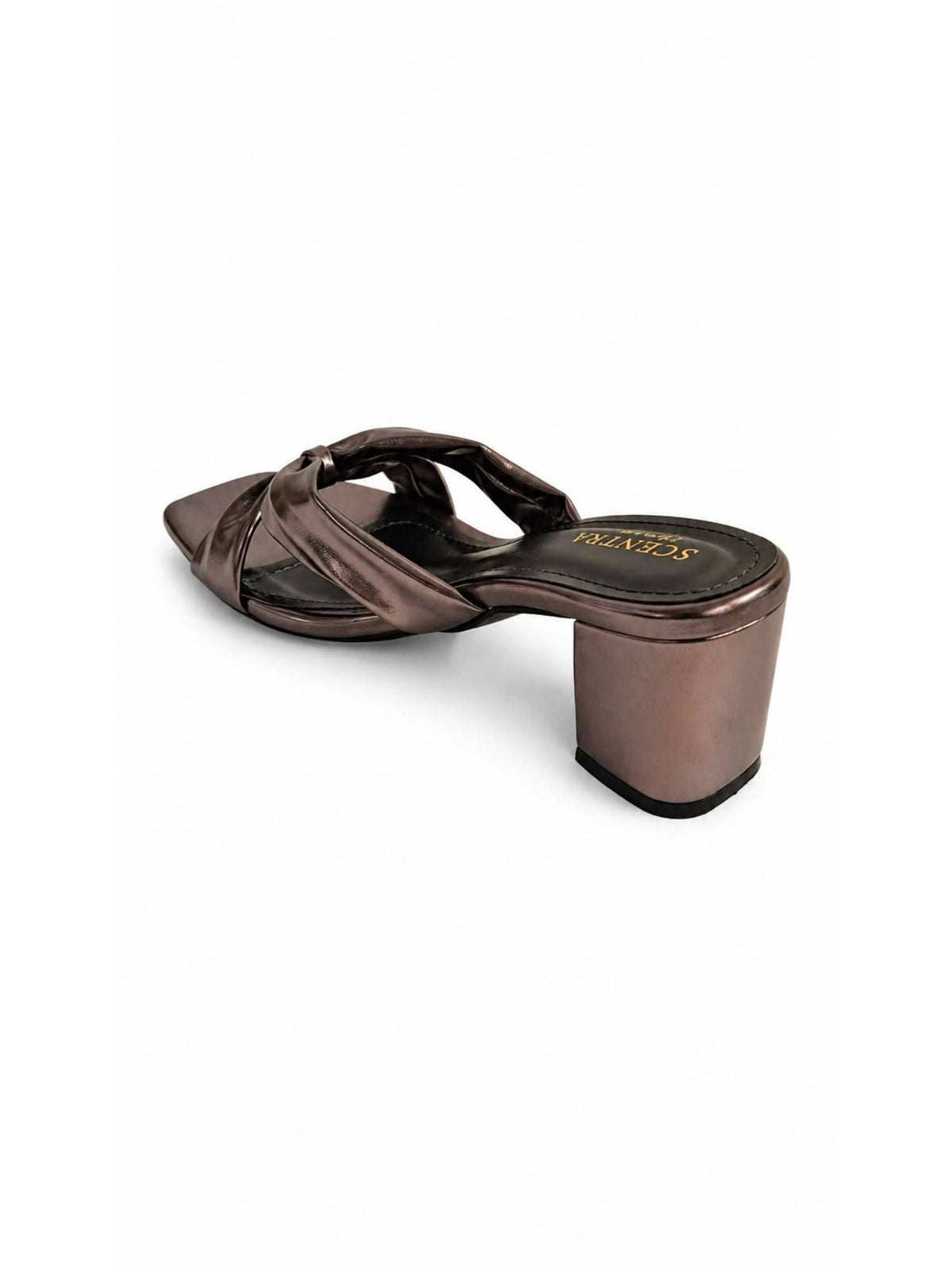 Womens Grey Block Heels | H78 - view 4