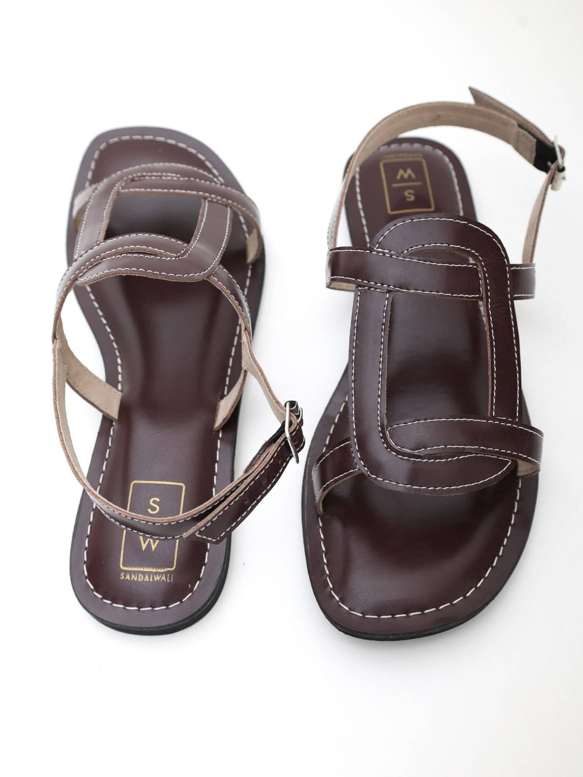 Women Brown Olga Sandals | SD89 - view 3