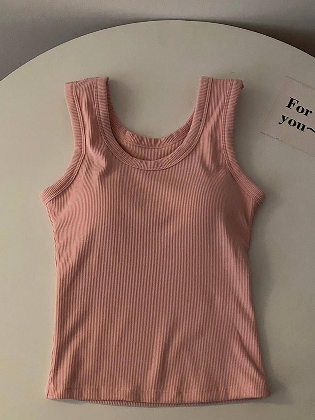Pink Stormie Tank Top with Inbuilt Bra | TT98 - view 1