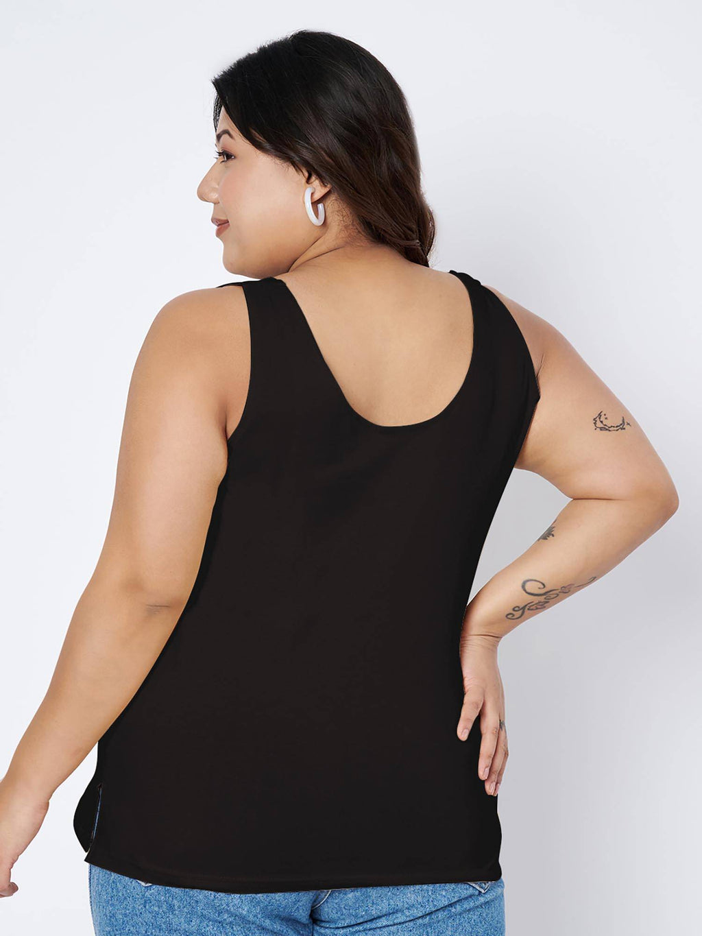 White Plus Size Tank Top | TT98 - view 33