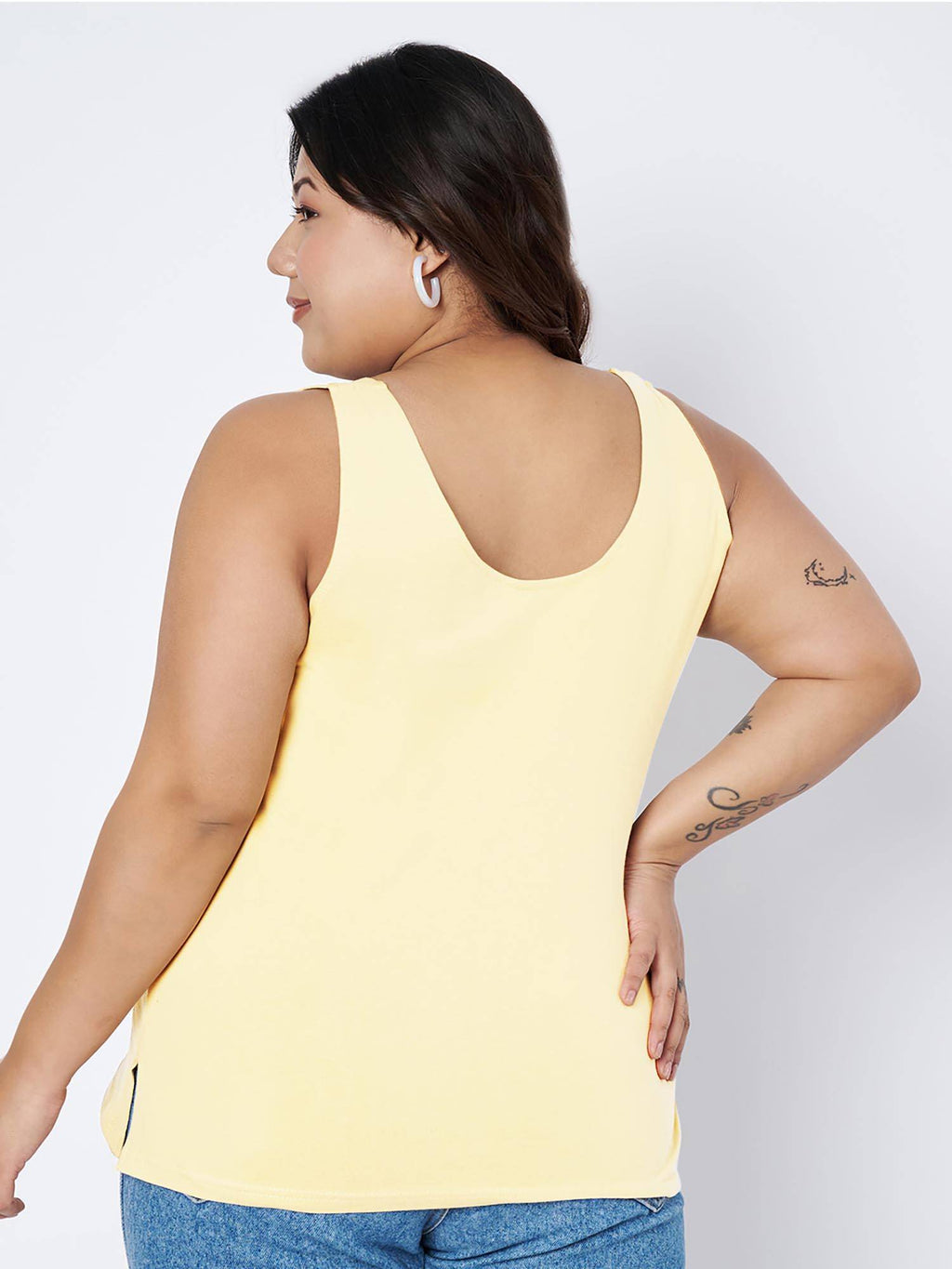 White Plus Size Tank Top | TT98 - view 16
