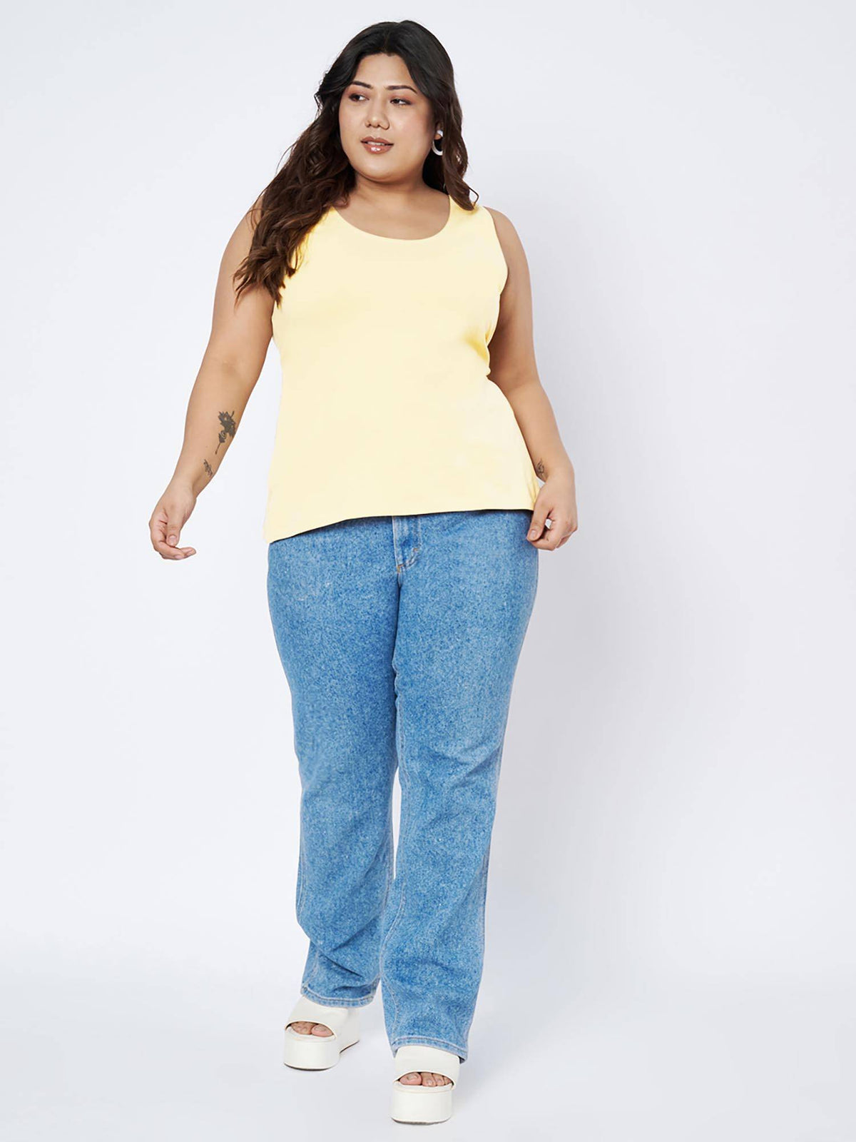 White Plus Size Tank Top | TT98 - view 20