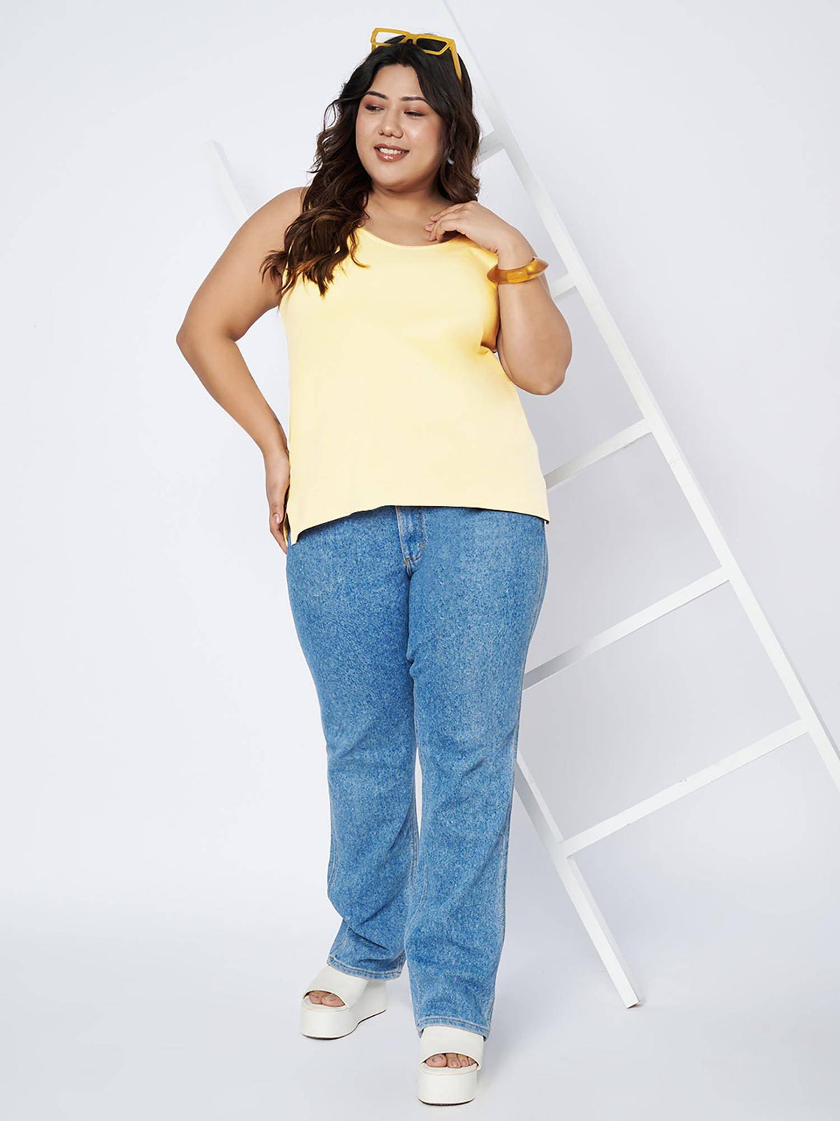 White Plus Size Tank Top | TT98 - view 21