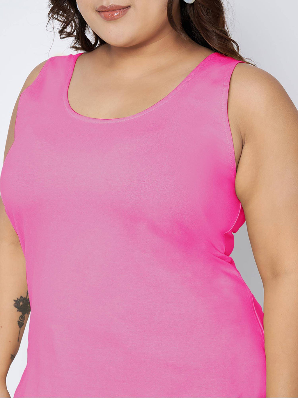 White Plus Size Tank Top | TT98 - view 12