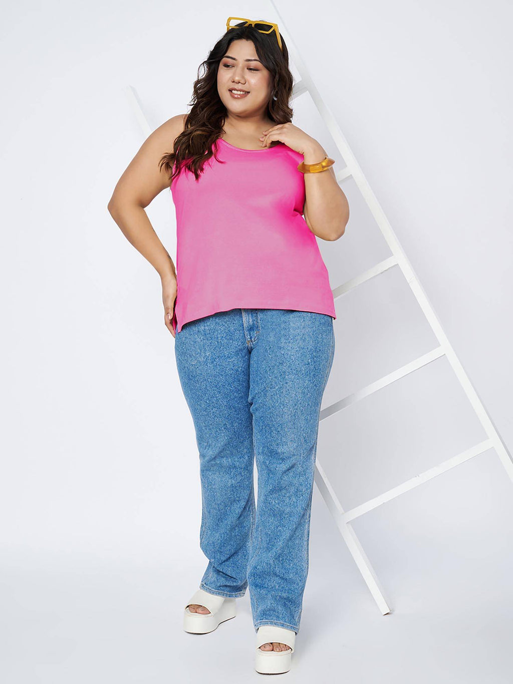 White Plus Size Tank Top | TT98 - view 14