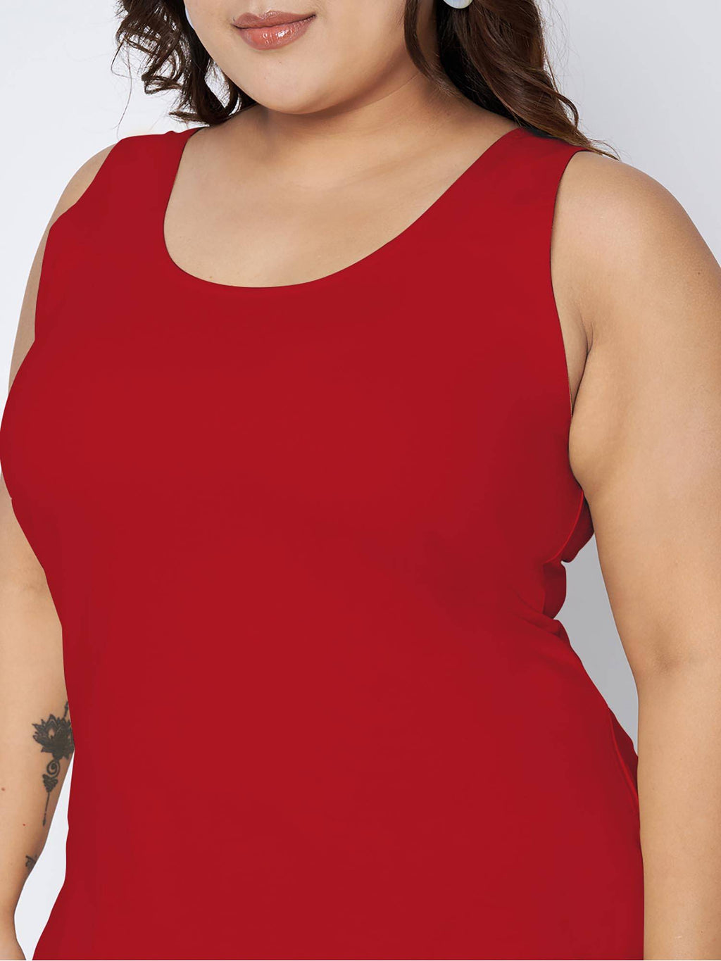 White Plus Size Tank Top | TT98 - view 26