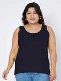 Navy Blue Plus Size Tank Top | TT98 - view 1