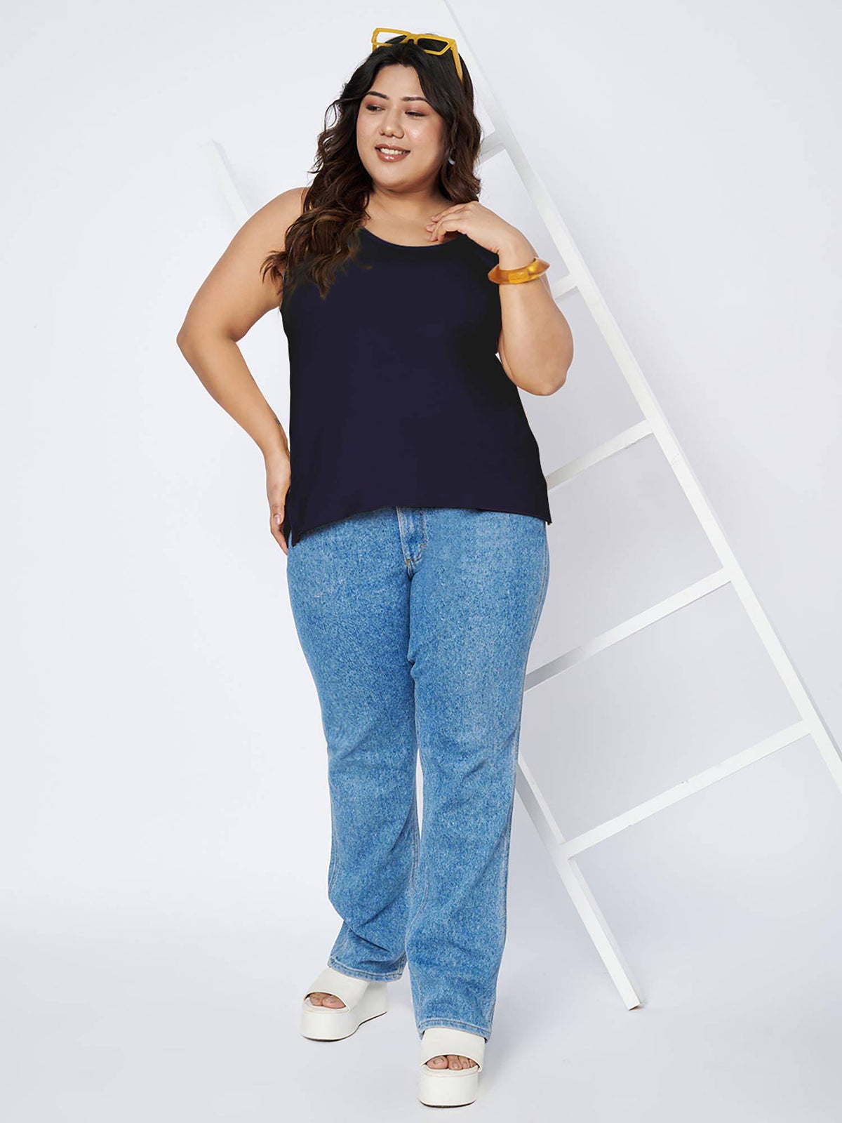 White Plus Size Tank Top | TT98 - view 31