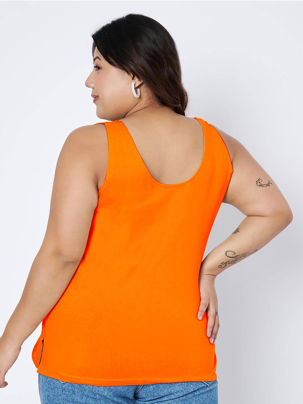 Navy Blue Plus Size Tank Top | TT98 - view 12