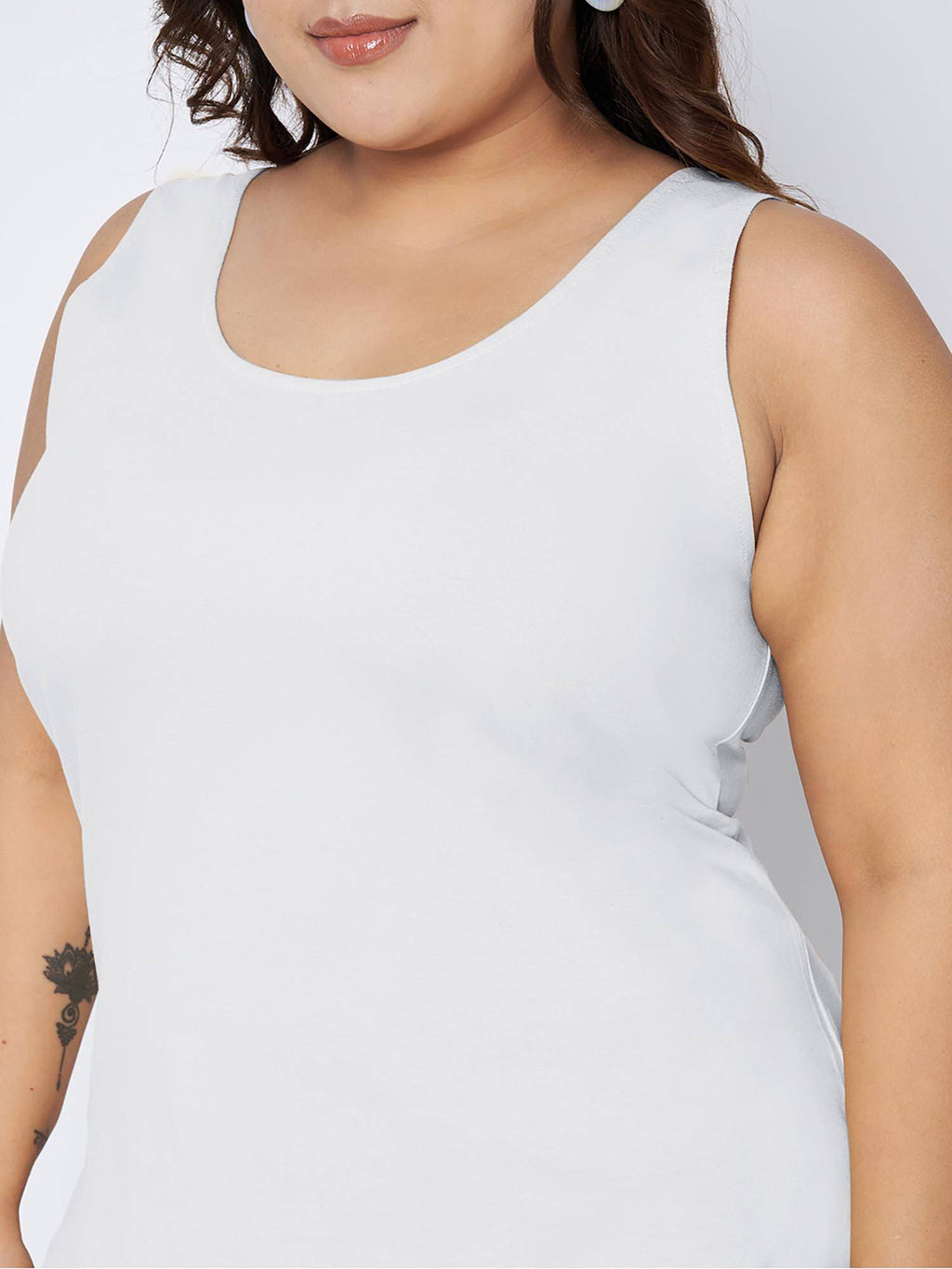 Navy Blue Plus Size Tank Top | TT98 - view 43