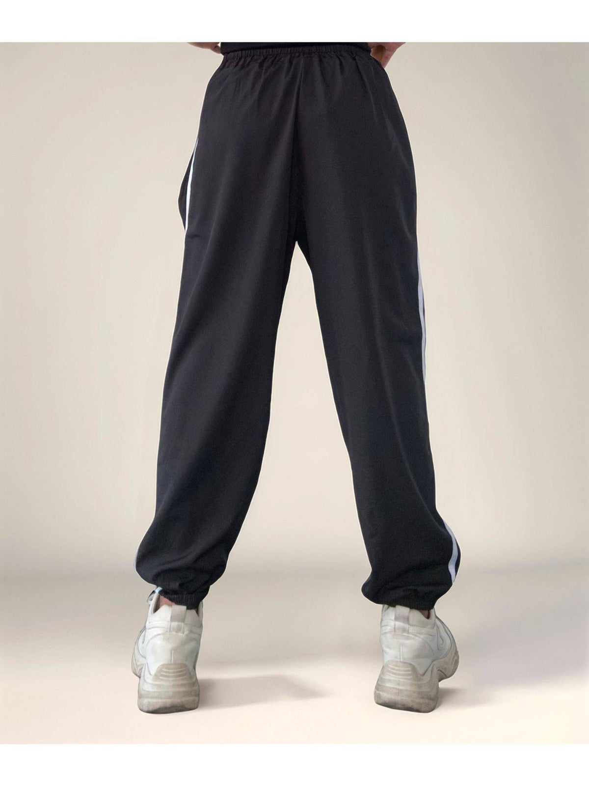 Black Contrast Striped Jogger | WJ89 - view 2
