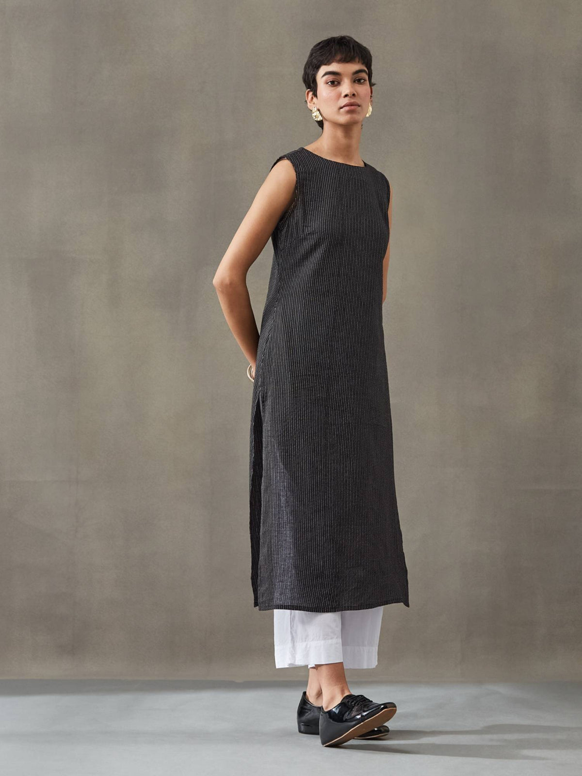 Women Cotton Thread Work Straight Kurt | KDG - view 11