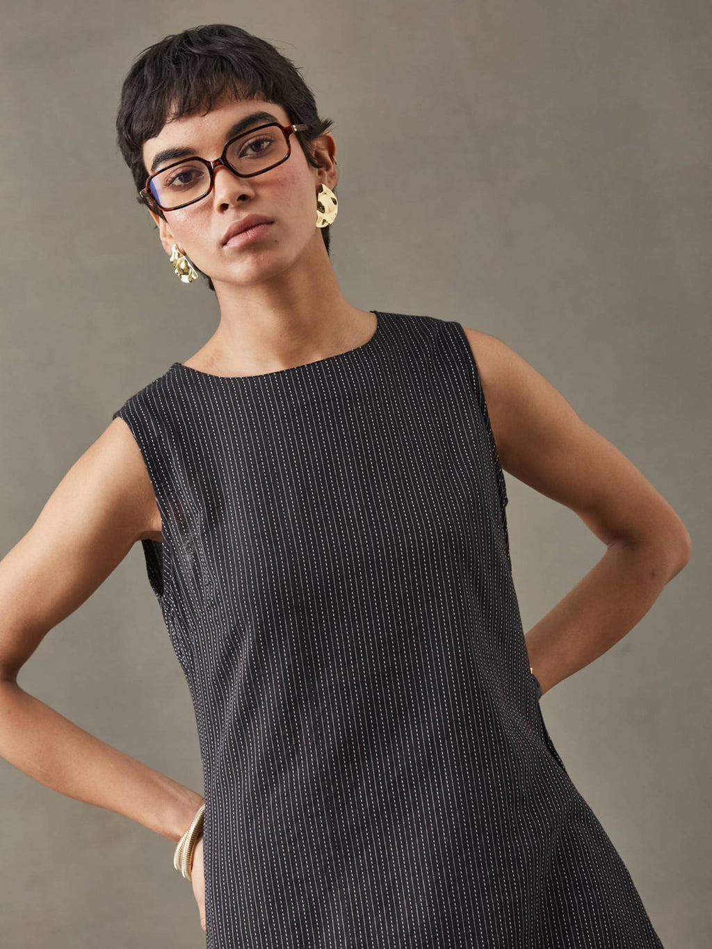 Women Cotton Thread Work Straight Kurt | KDG - view 16