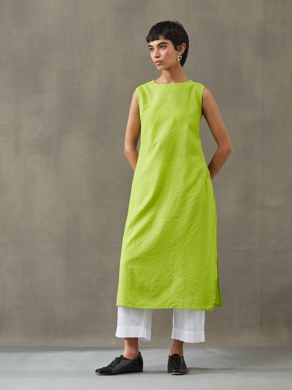 Women Cotton Thread Work Straight Kurt | KDG - view 25