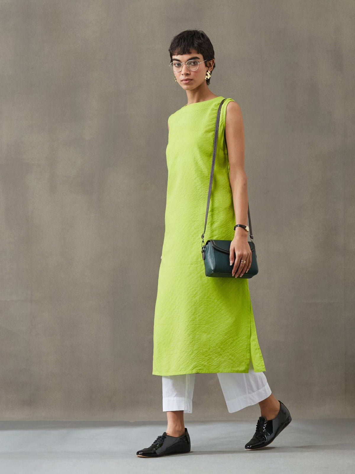 Women Cotton Thread Work Straight Kurt | KDG - view 32