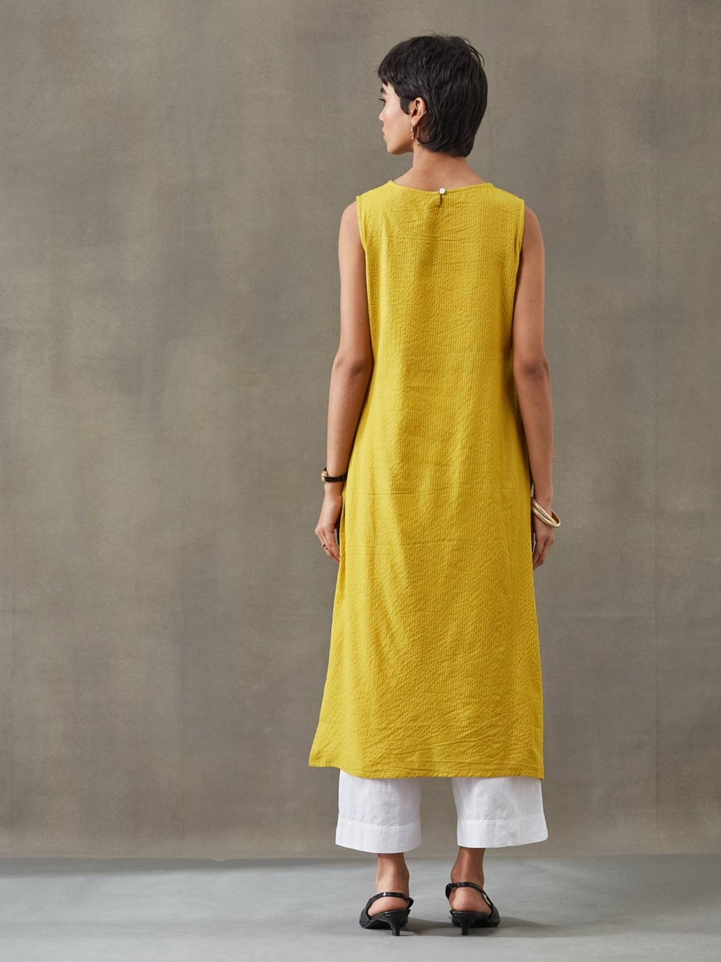Women Cotton Thread Work Straight Kurt | KDG - view 18
